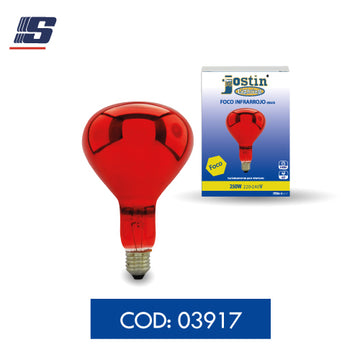 Foco infrarrojo rojo R125 250W 220-240V E27