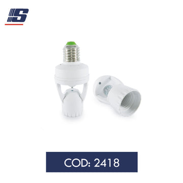 Boquilla portalámpara con sensor E27
