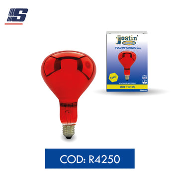 Foco infrarrojo rojo R125 250W 110-130V E27