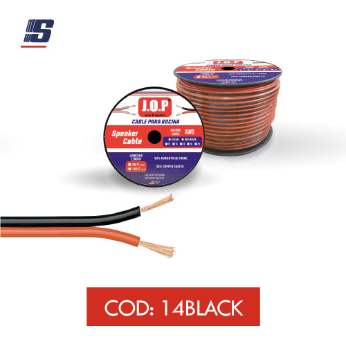 Cable de bocina CCA 30% Rojo & Negro 2X14 AWG 150M