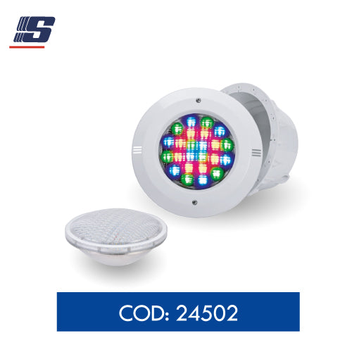 Lámpara LED de piscina PAR56 subacuática RGB 18W AC/DC 12V IP68