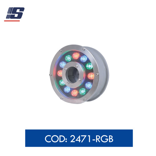 Lámpara LED de piscina subacuática 12W 12V RGB IP68
