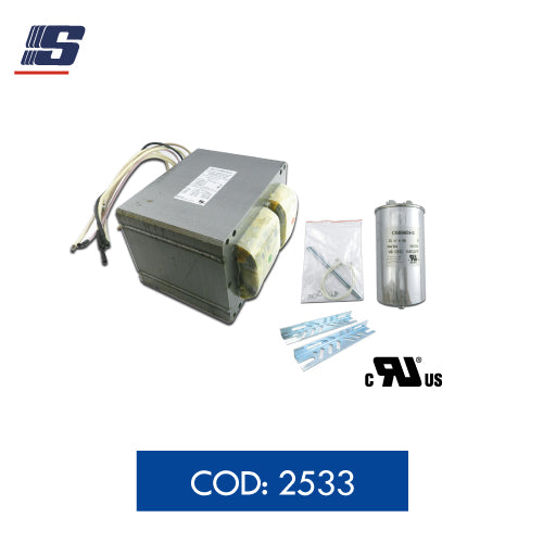 Balastro transformador metal halide 1000W kit (Completo)