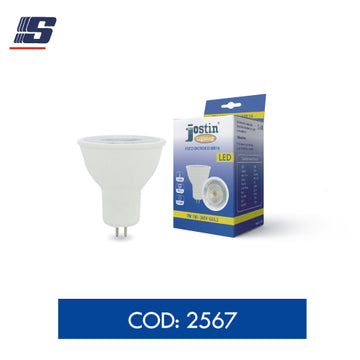 Foco LED dicroico MR16 de 7W 100-265V GU5.3 3000K