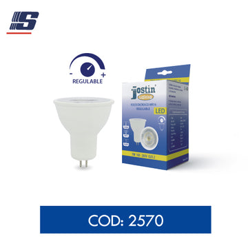 Foco LED dicroico MR16 dimerizable de 7W 110-130V GU5.3 6500K