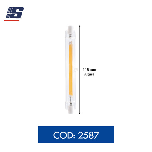 Tubo LED doble contacto de filamento 11W