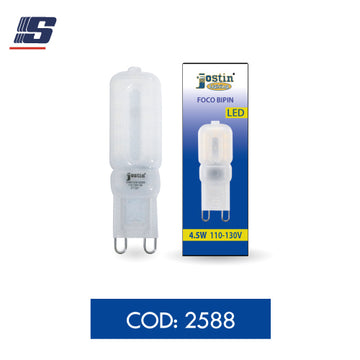 Foco LED bipin G9 de 4.5W 110-130V 3000K
