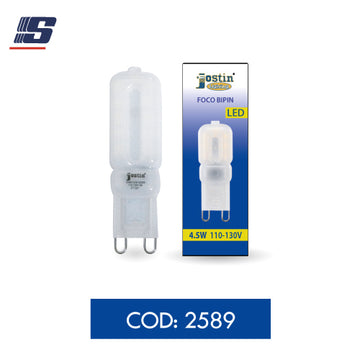 Foco LED bipin G9 de 4.5W 110-130V 6500K