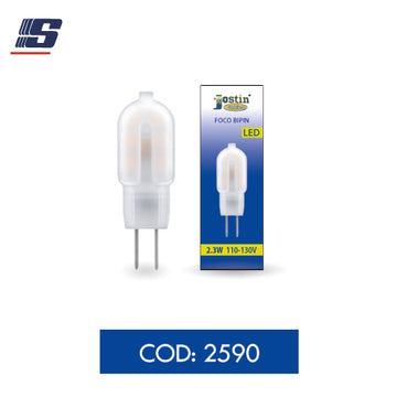 Foco LED bipin G4 de 2.3W 110-130V 3000K