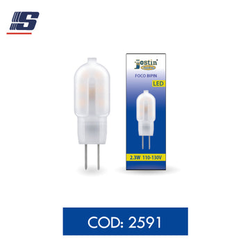 Foco LED bipin G4 de 2.3W 110-130V 6500K