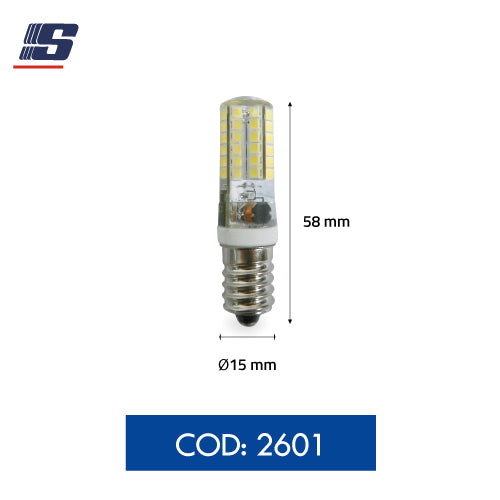 Foco LED mini siliconado 4W 85-265V E14 3000K