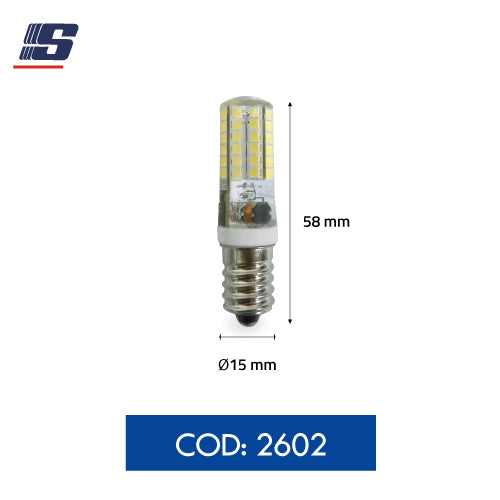 Foco LED mini siliconado 4W 85-265V E14 6500K