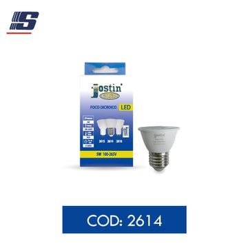 Foco LED dicroico MR16 5W RGB E27