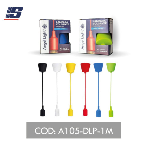 Boquilla portalámpara colgante de varios colores E27