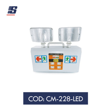 Lámpara LED de seguridad 2 cabezas exit de 3W
