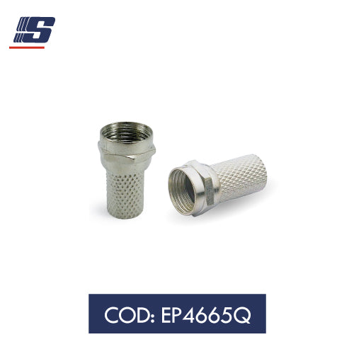 Conector coaxial F Rosca RG6 - económico