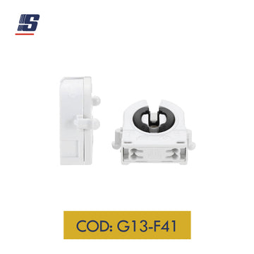 Soporte mini G13 sin vincha para tubo T8