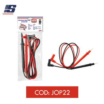 Cable bicolor negro & rojo de punta 10A