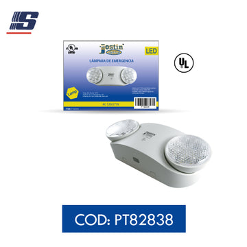 Lámpara LED emergencia UL 2 cabezas LED de 1.2W