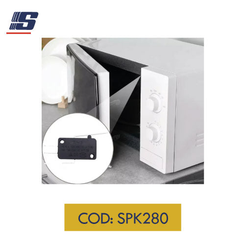 Microswitch de 3 pines 16A 125/250V negro