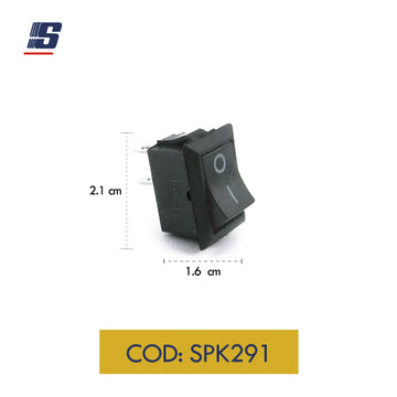 Interruptor mini 2 pines ON-OFF negro