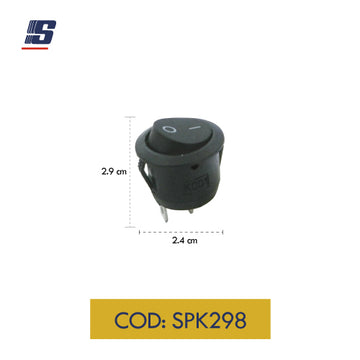 Interruptor mini 2 pines ON-OFF negro