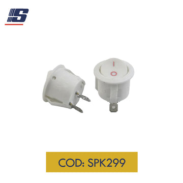Interruptor mini 2 pines ON-OFF blanco